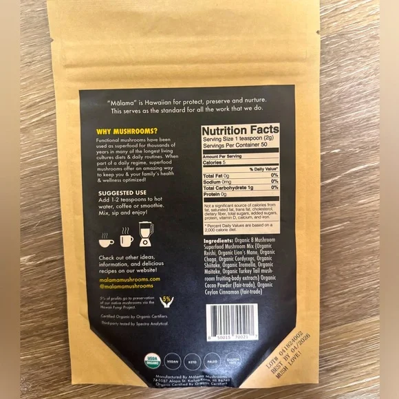 Mālama Mushrooms Superfood Cacao Mix Trio Bundle - Picture 7 of 7